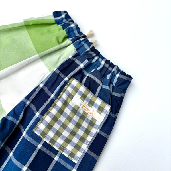 PLAY pants - green grass check