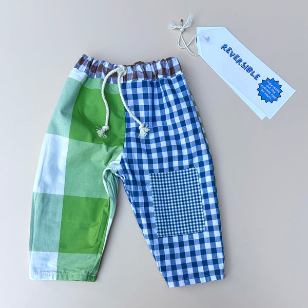REVERSIBLE play pants - ALL CHECKS