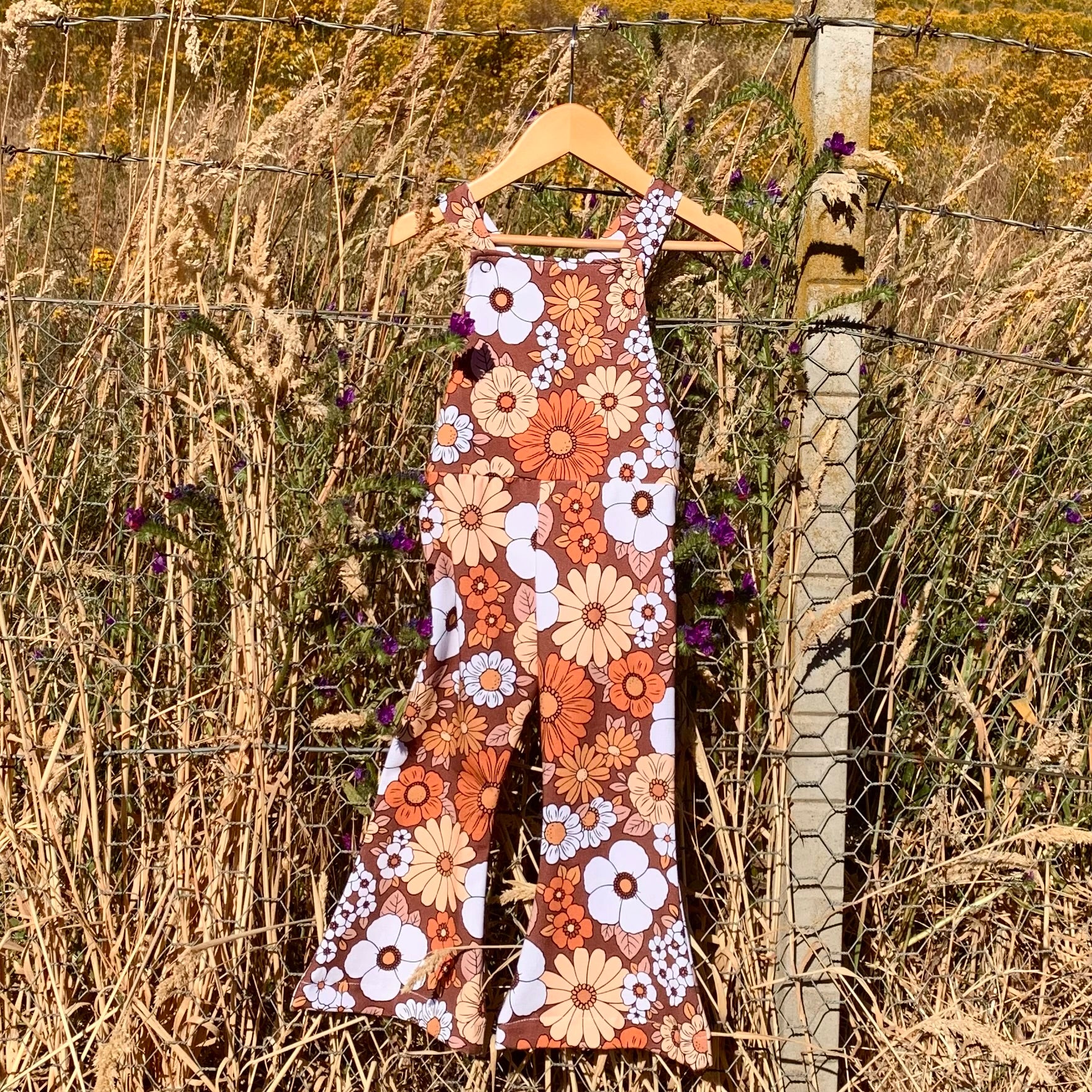 bell overalls - wanderer floral