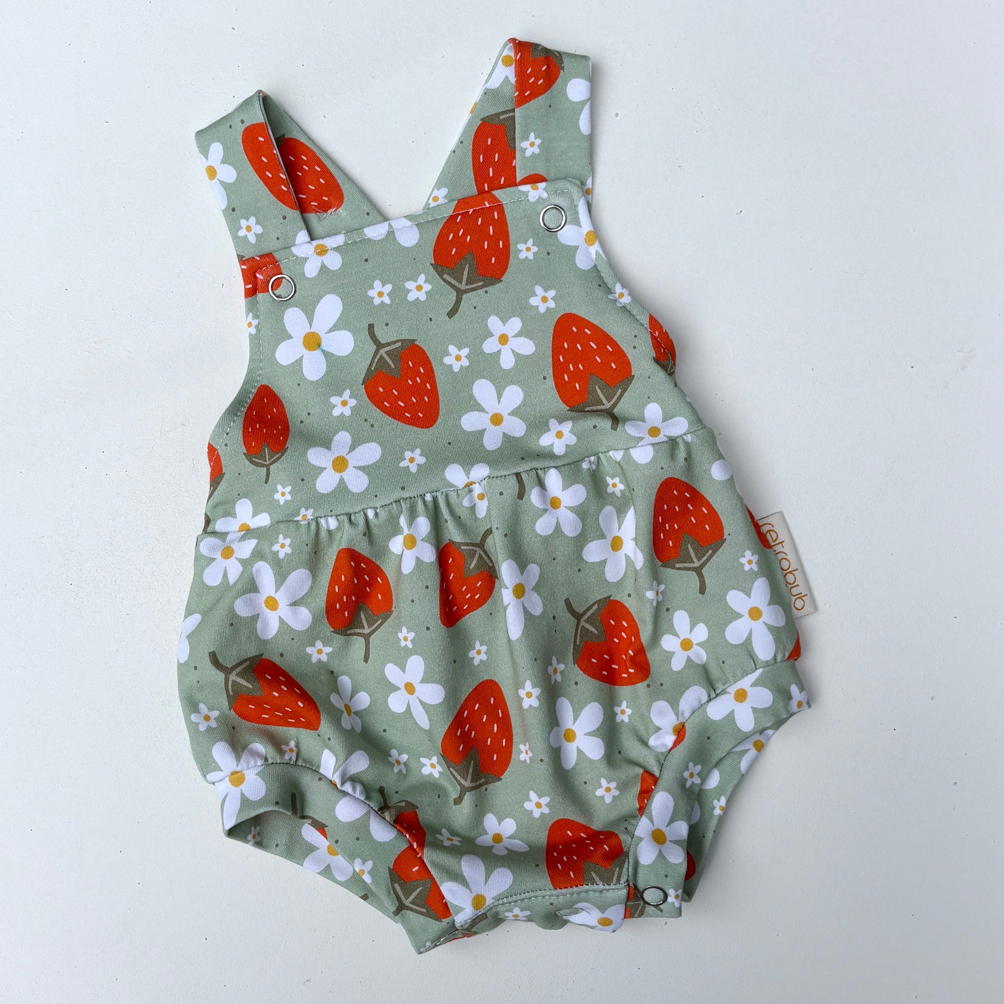 STRAWBERRY bubble overalls
