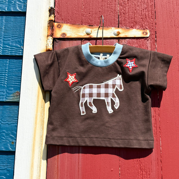 STAR horse baby tee