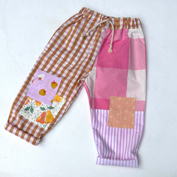 patchwork PLAY pants - pink patches