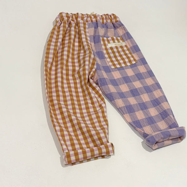 PLAY pants - pink gingham