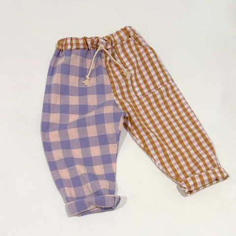 PLAY pants - pink gingham