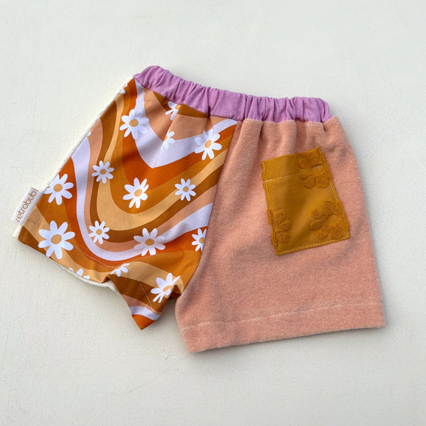 REMIX shorts size 3 flower terry