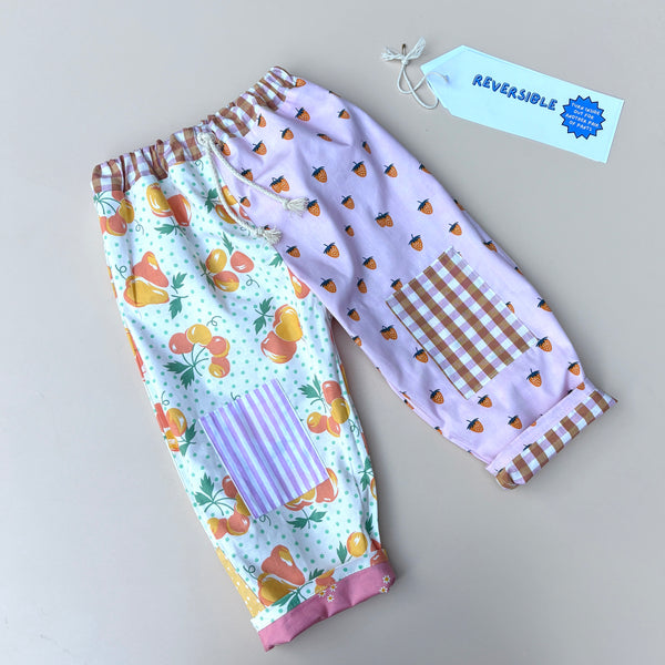 REVERSIBLE play pants - fruit salad
