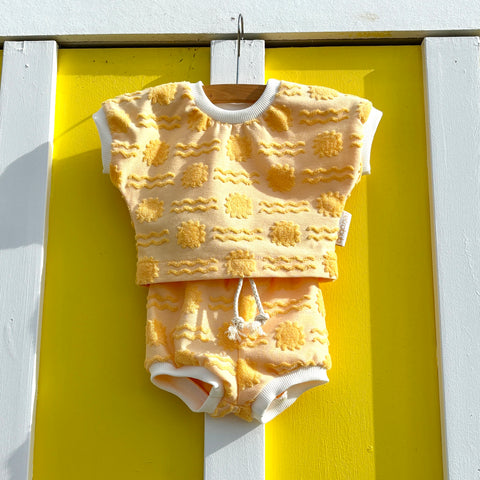 SUN towelling BABY set