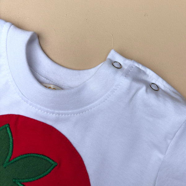 Tomato tshirt romper