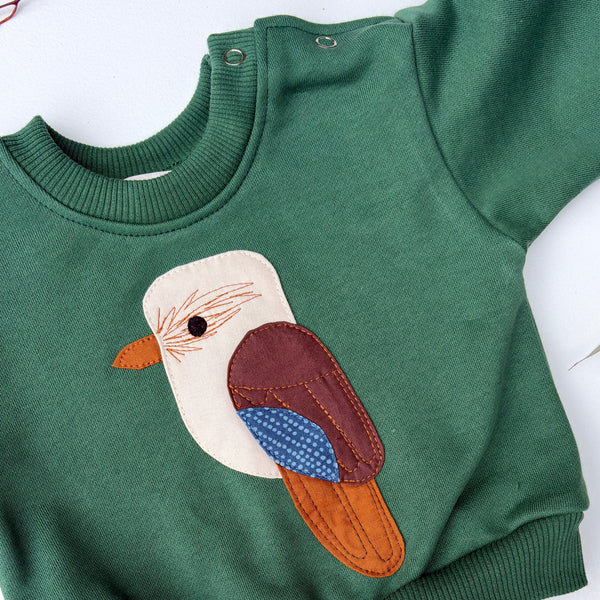 baby KOOKABURRA sweater Emerald green