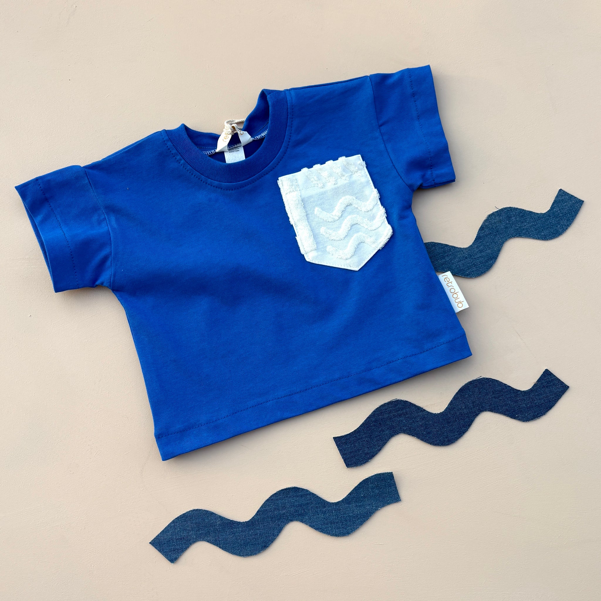 Towelling pocket tee