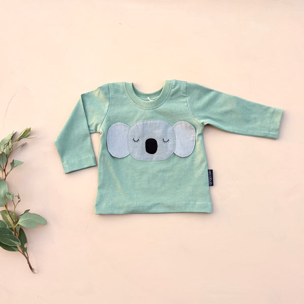 KOALA  baby long sleeve top green
