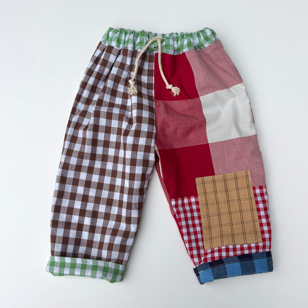 REVERSIBLE play pants -size 2 checks
