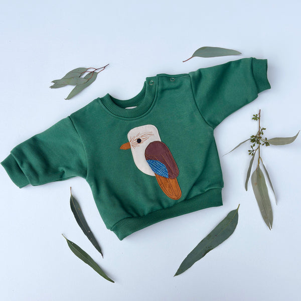 baby KOOKABURRA sweater Emerald green
