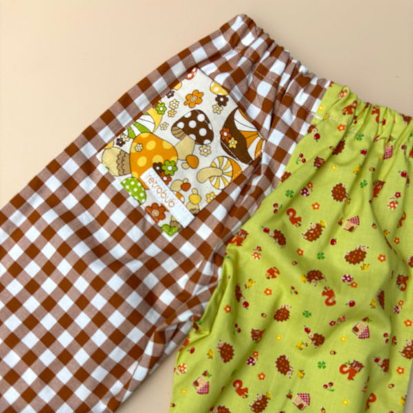 wide leg play pant - MUSHROOMS