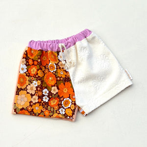 REMIX shorts size 3 flower terry