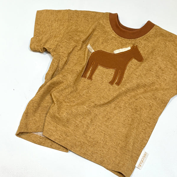 Wild Brumbies tee in goldenrod- sizes 1-5