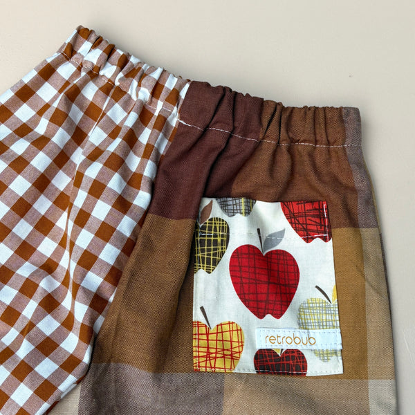 wide leg play pant - APPLE CHECK