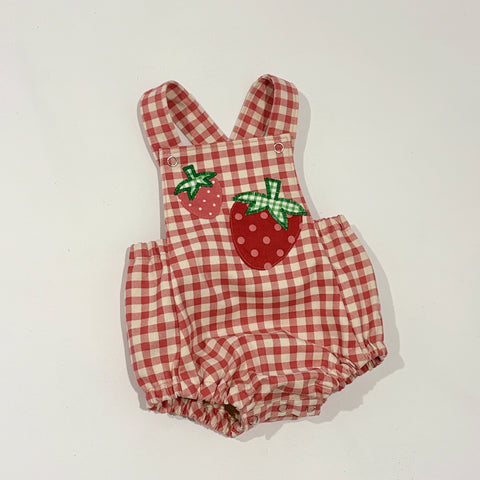 Strawberry fields romper