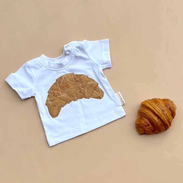CROISSANT baby tee - white