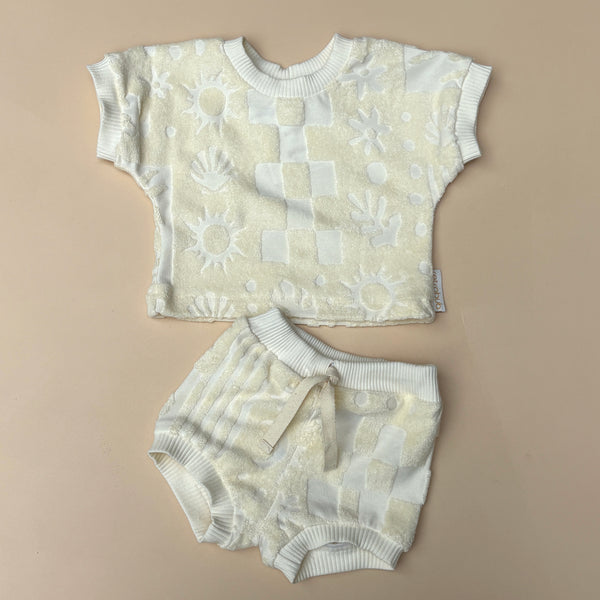 HOLIDAY towelling BABY set
