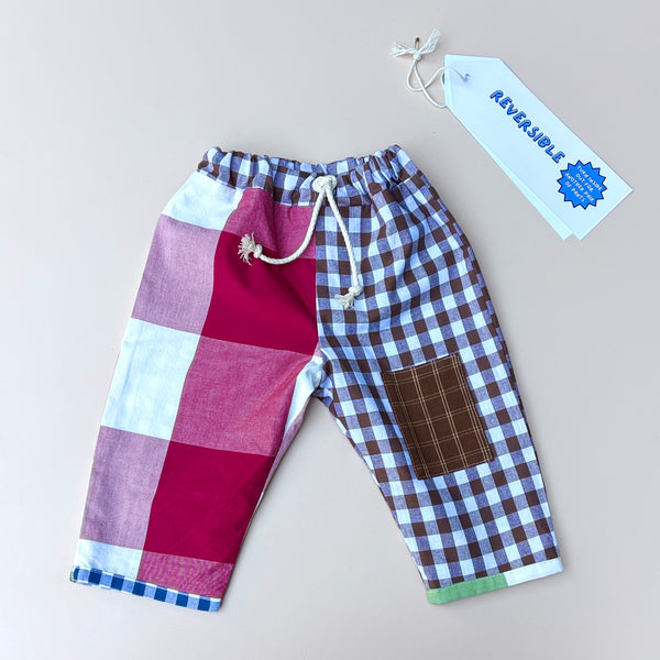 REVERSIBLE play pants - ALL CHECKS