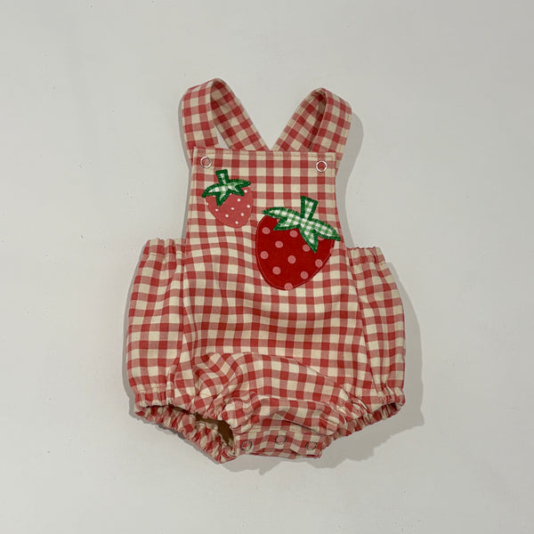 Strawberry fields romper