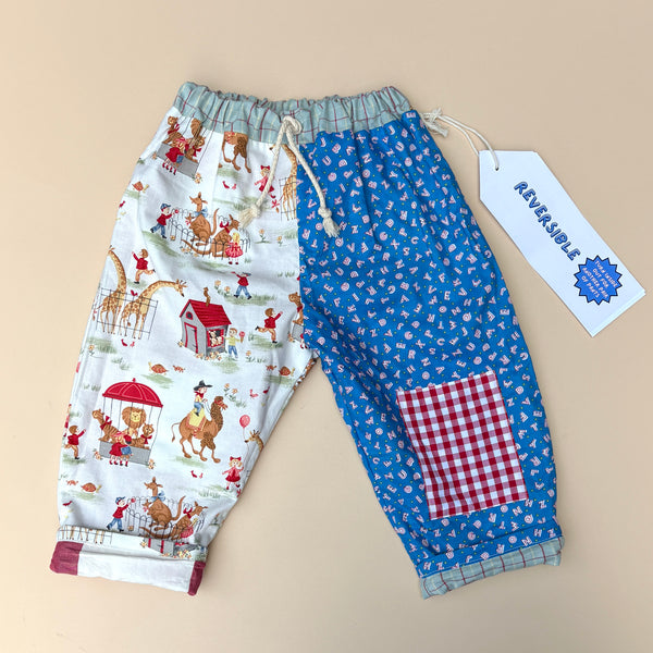 REVERSIBLE play pants - ALAPHABET ZOO