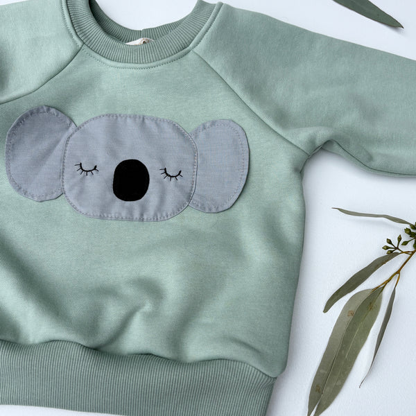 KOALA sweater - snow-gum green