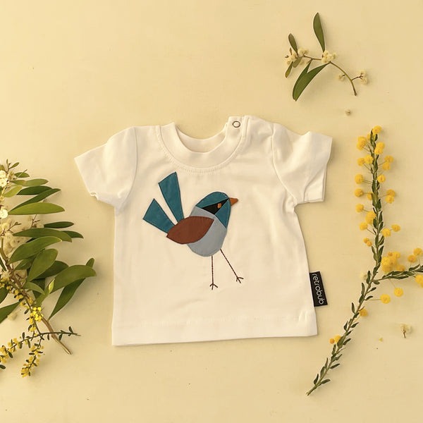 FAIRYWREN baby tshirt white