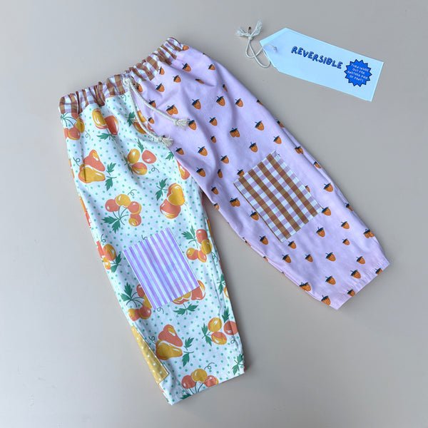 REVERSIBLE play pants - fruit salad