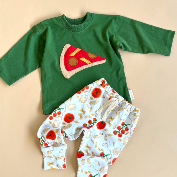 PEPPERONI PIZZA long sleeve baggy top sizes 1-5