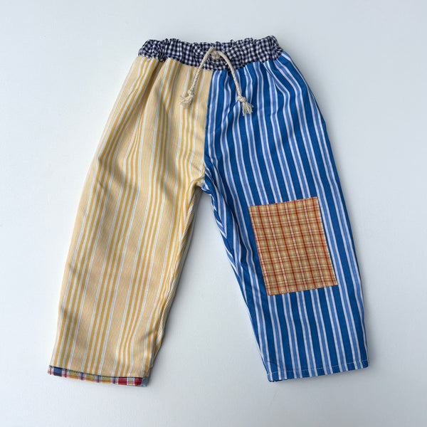 REVERSIBLE play pants -size 2 vintage airplanes
