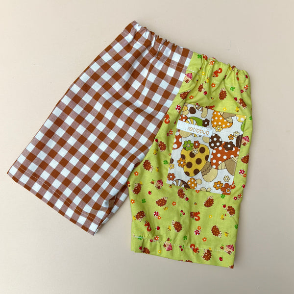 baby wide leg play pant - MUSHROOMS
