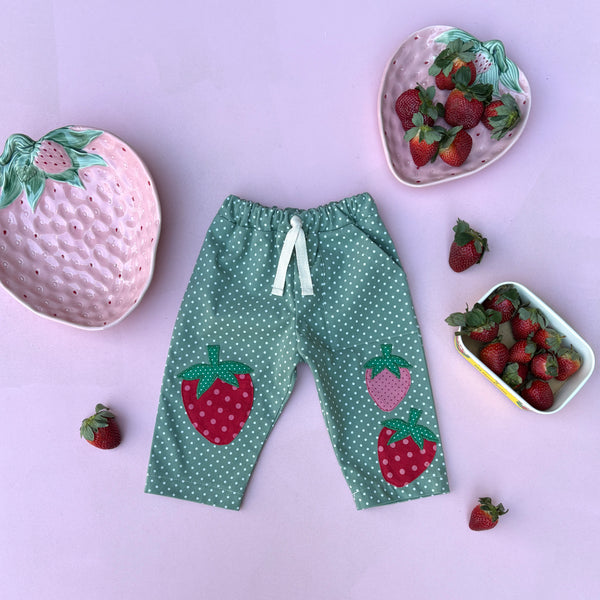 Sage spot Strawberry pants