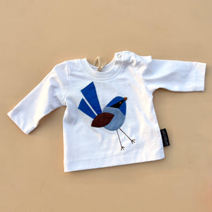 FAIRY WREN  baby long sleeve top