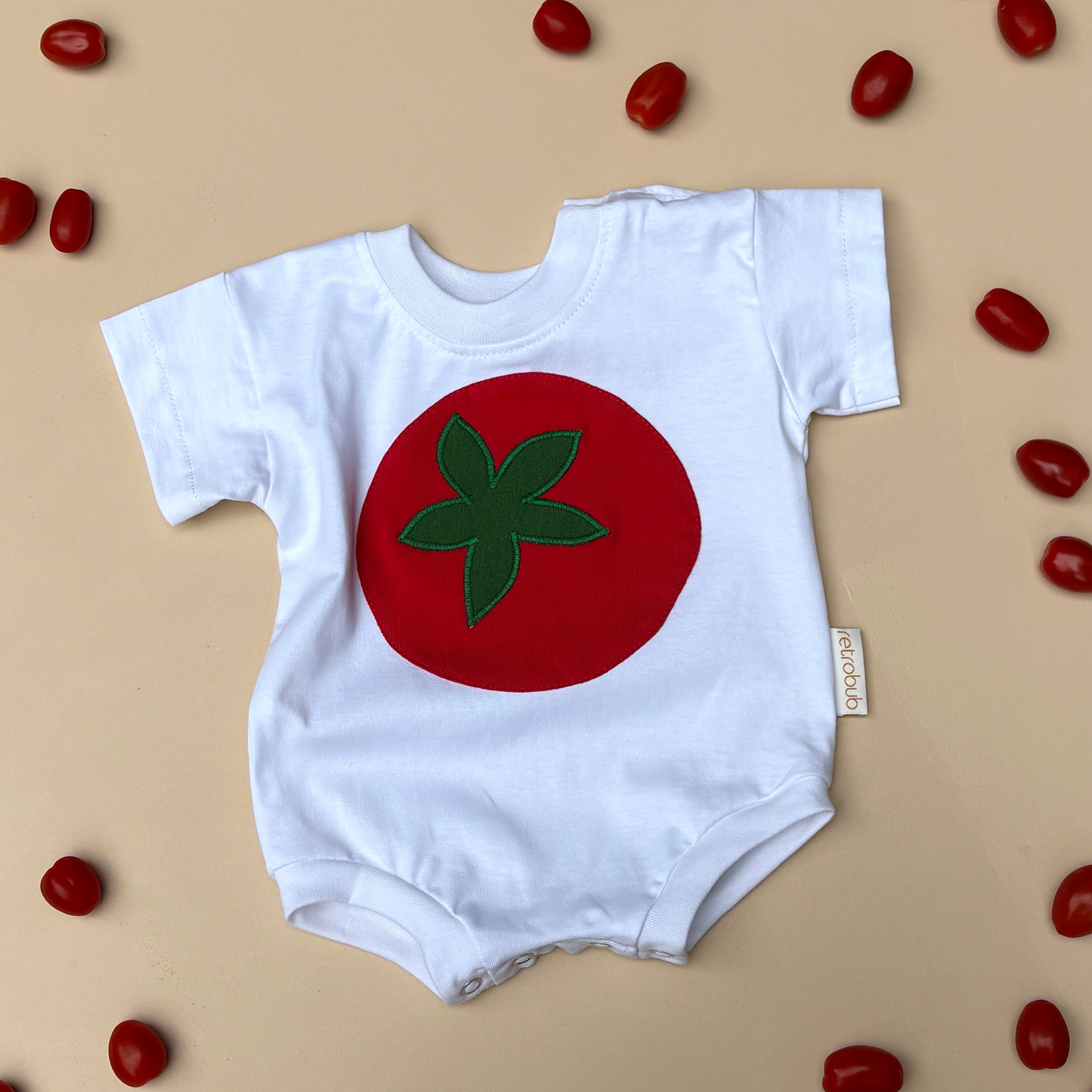 Tomato tshirt romper