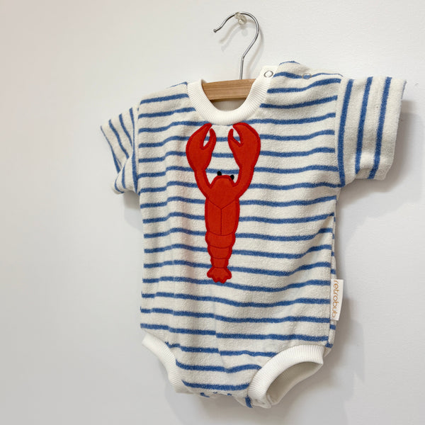 Lobster terry towelling onesie