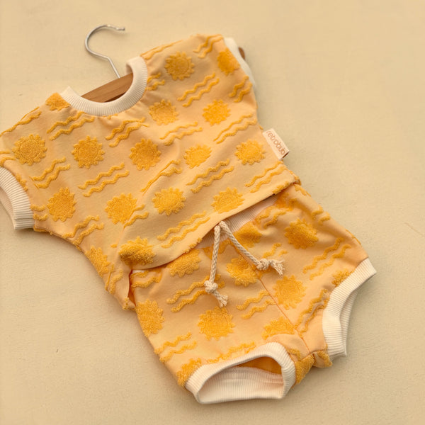 SUN towelling BABY set