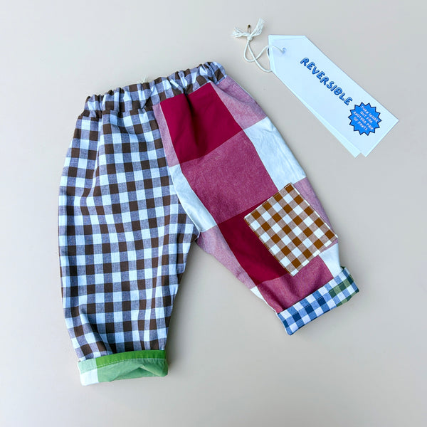 REVERSIBLE play pants - ALL CHECKS