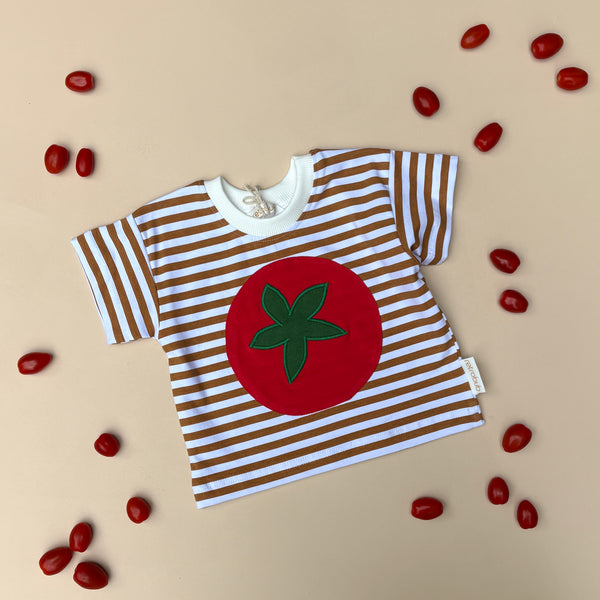 TOMATO stripe tee - sizes 1-5