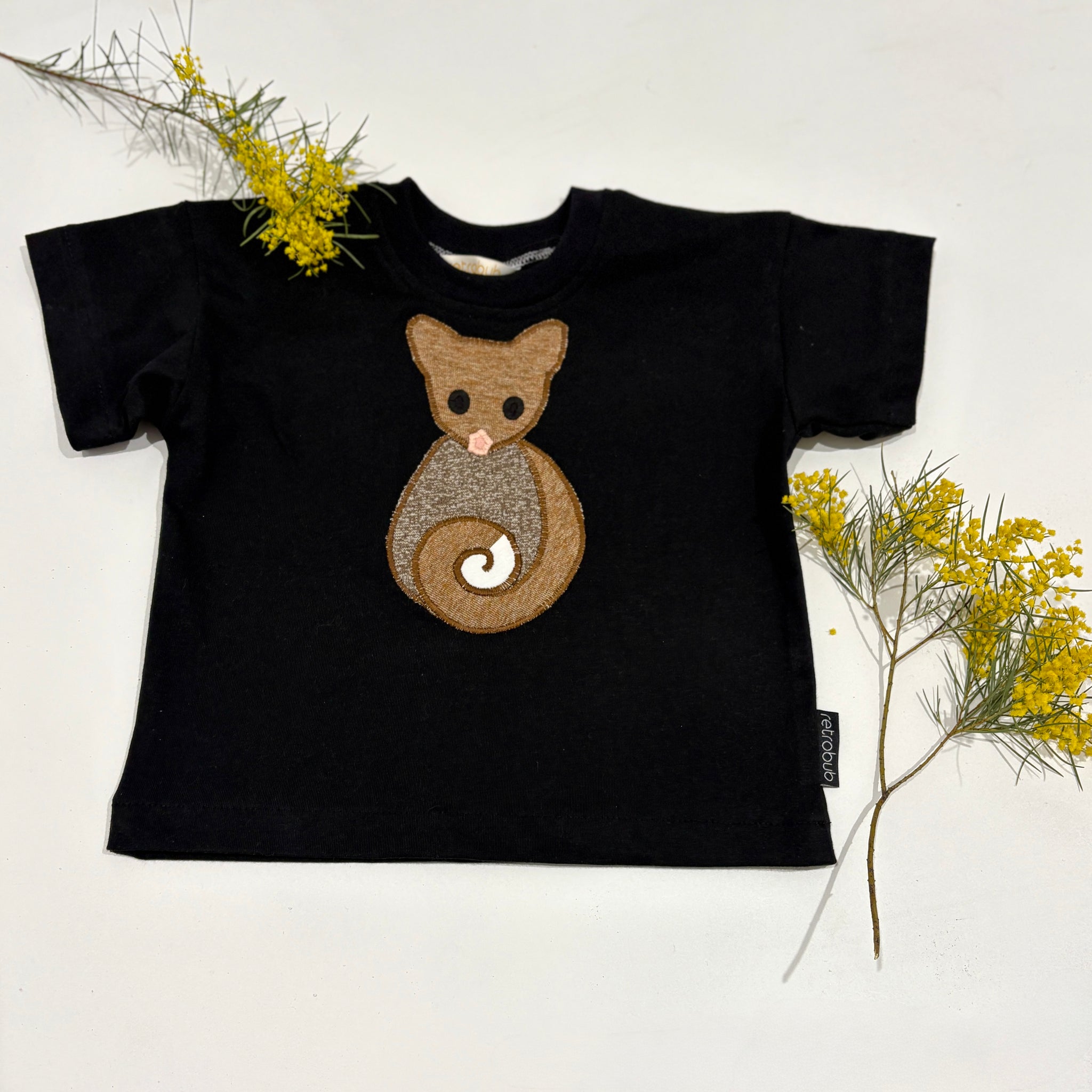 RINGTAIL POSSUM black oversized tee