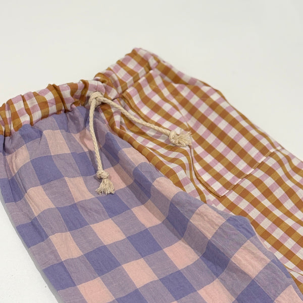 PLAY pants - pink gingham