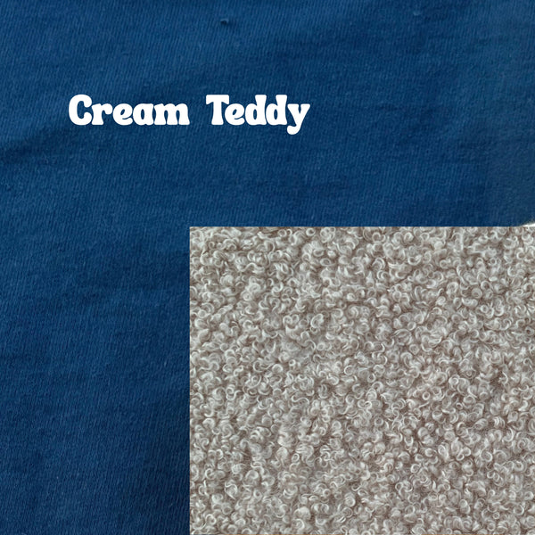 blue CUSTOM LETTER SWEATER pre-order