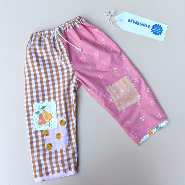 REVERSIBLE play pants - fruit salad