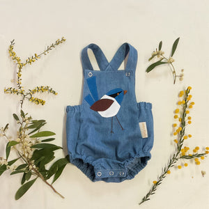 FAIRYWREN denim onesie