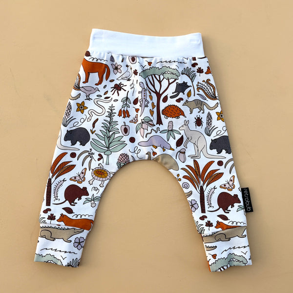 KOALA BUSHLAND harem leggings white