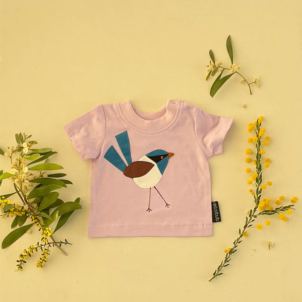 FAIRYWREN baby tshirt lilac