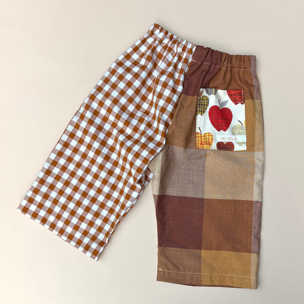 wide leg play pant - APPLE CHECK