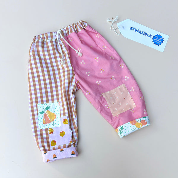 REVERSIBLE play pants - fruit salad