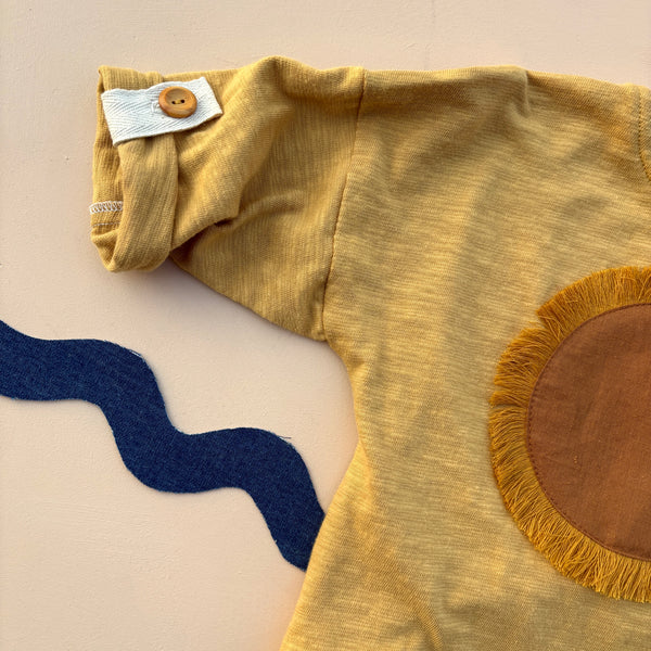 SHAGGY SUN slouchy roll-up top